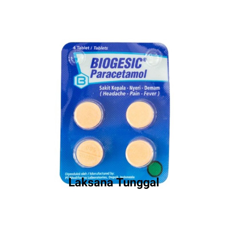 Biogesic tablet