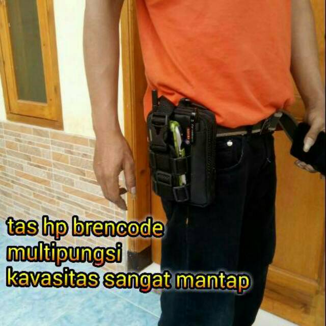 Tas hp pingang slempang brandcode outdoor sarung hp brandcode army multipungsi