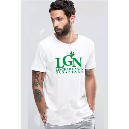 KAOS BAHAN 30S DISTRO LGN LINGKAR GANJA_ NUSANTARA POLOS CUSTOM BAHAN BERKUALITAS TINGGI