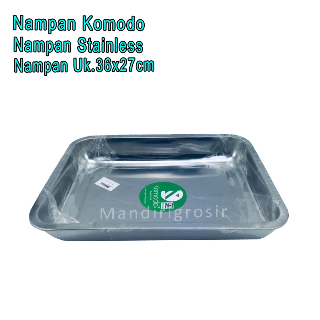 Nampan Stainless *Nampan Komodo * Nampan Serbaguna * Uk.36x27cm