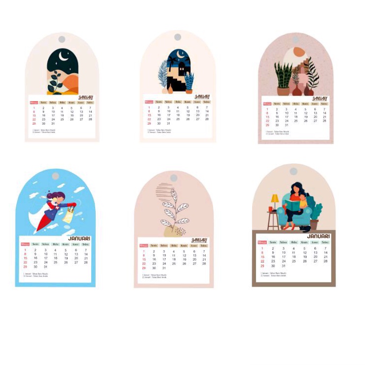 

Kalender Mini 2023/2024 | uk. 9,5 x 14 cm