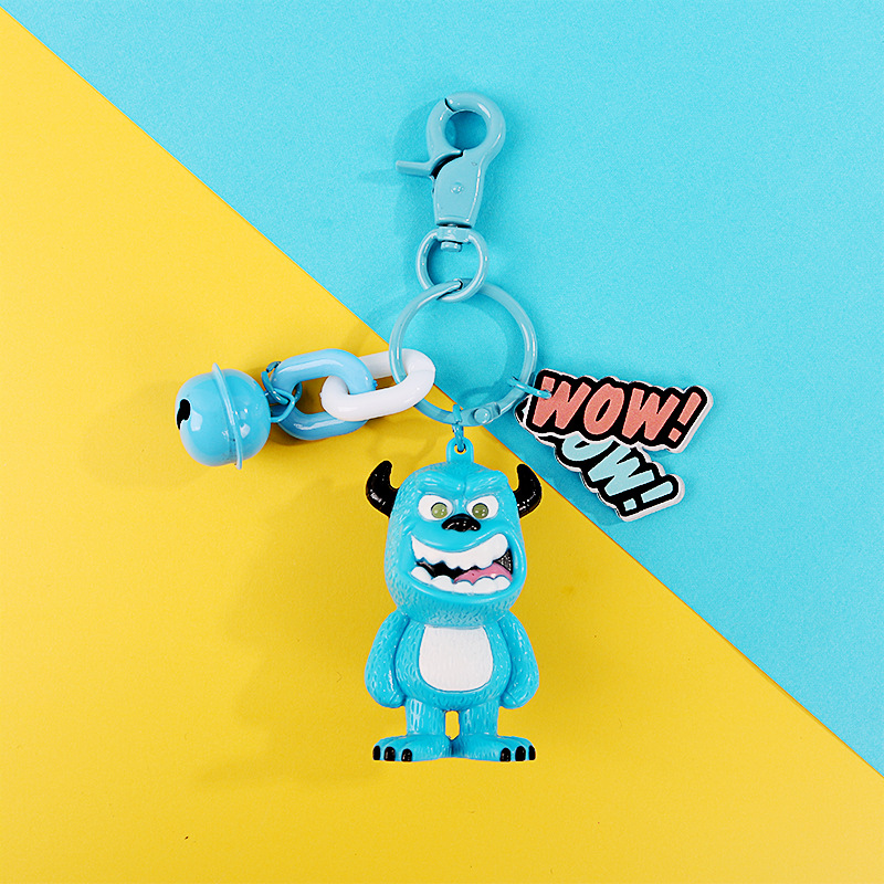 Monster Keychain Doll Pendant Big Eyes Cartoon Creative Small Gift Key Chain Ornament For Earphone Case