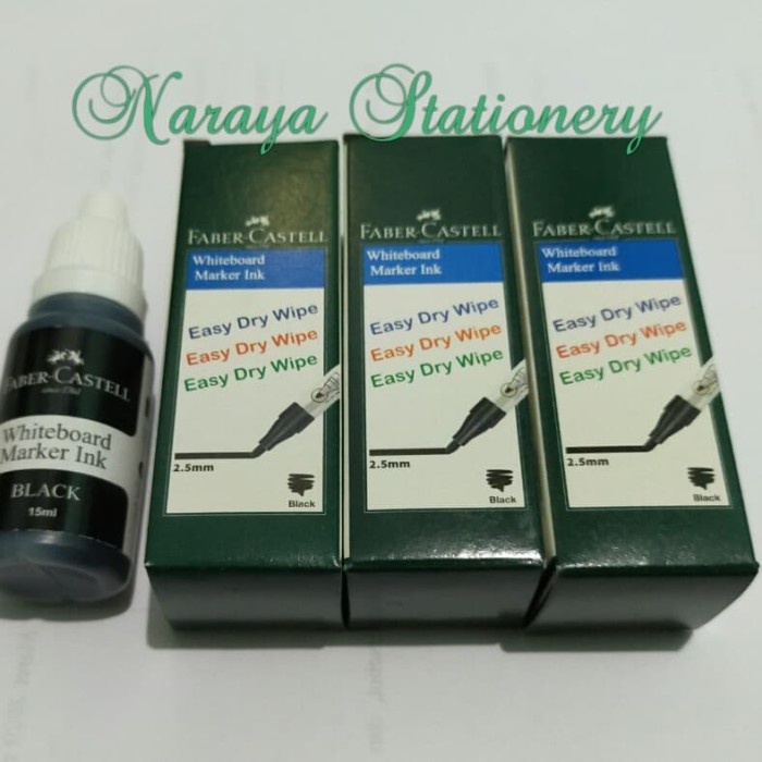 

Promo Bulan Ini Whiteboard Marker Ink / Tinta Whiteboard Faber-Castell Warna Hitam Hemat
