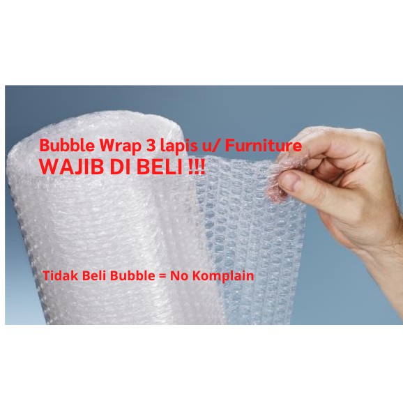 

Bubble Wrap 3 lapis WAJIB !!! (Packing Tambahan)