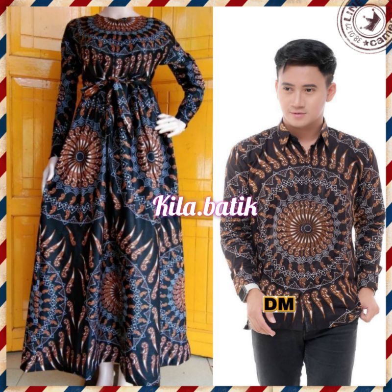 Maura Couple Sania Ruffle Batik Couple ori Ndoro jowi DNT Garansi Termurah S M L XL XXL