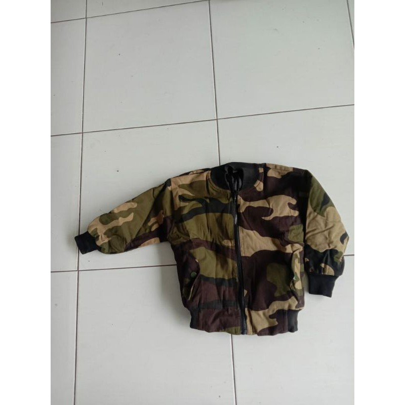 jaket loreng anak