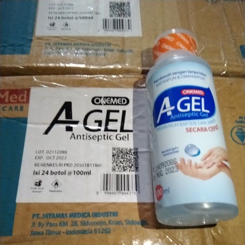 KDM_24 ONEMED A GEL AGEL ANTISEPTC GEL HAND SANITIZER GEL 70% ALCOHOL 100ML