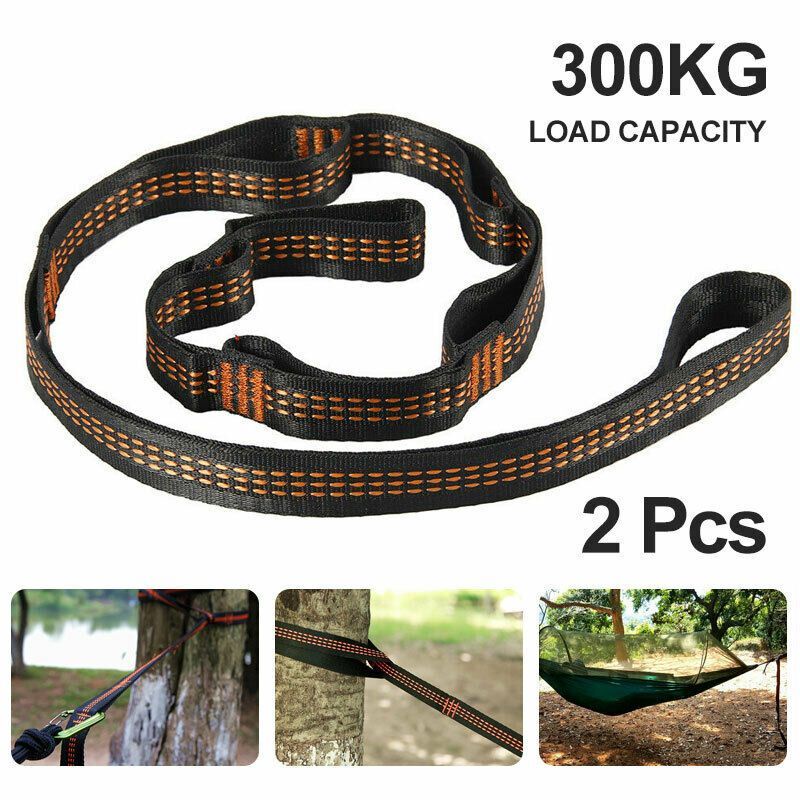 2pcs Strap Hammock/Hammock Rope/Webing Hammock/Tempat Tidur Gantung Untuk Outdoor Camping Taman