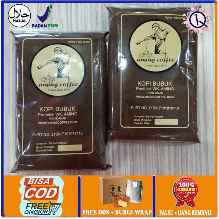 

Kopi Aming 200g Rasa Black Coffe Bubuk Kopi Pahit Khas Pontianak