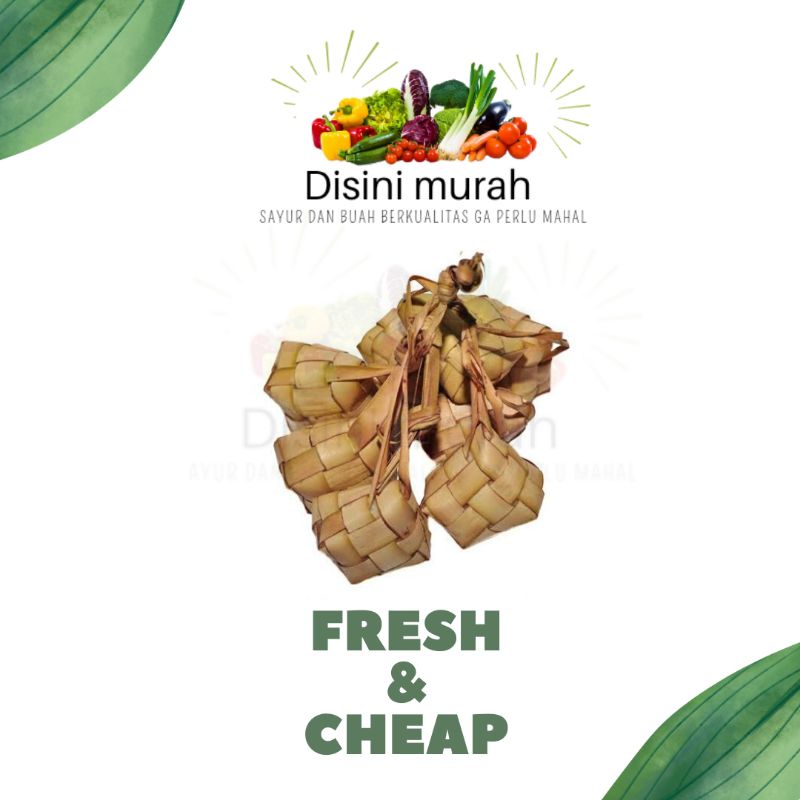 

ketupat isi per 10 ketupat