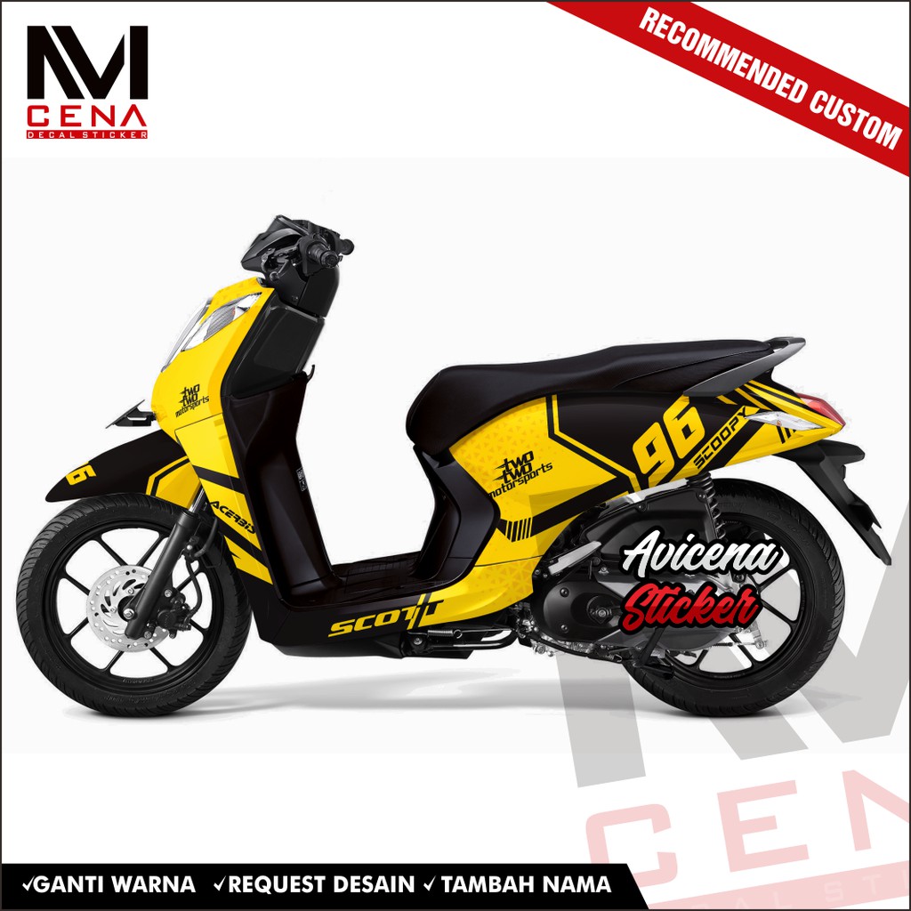 Sticker Decal Honda Genio Decal Sticker Genio Sticker Striping Decal Genio Full Body 96