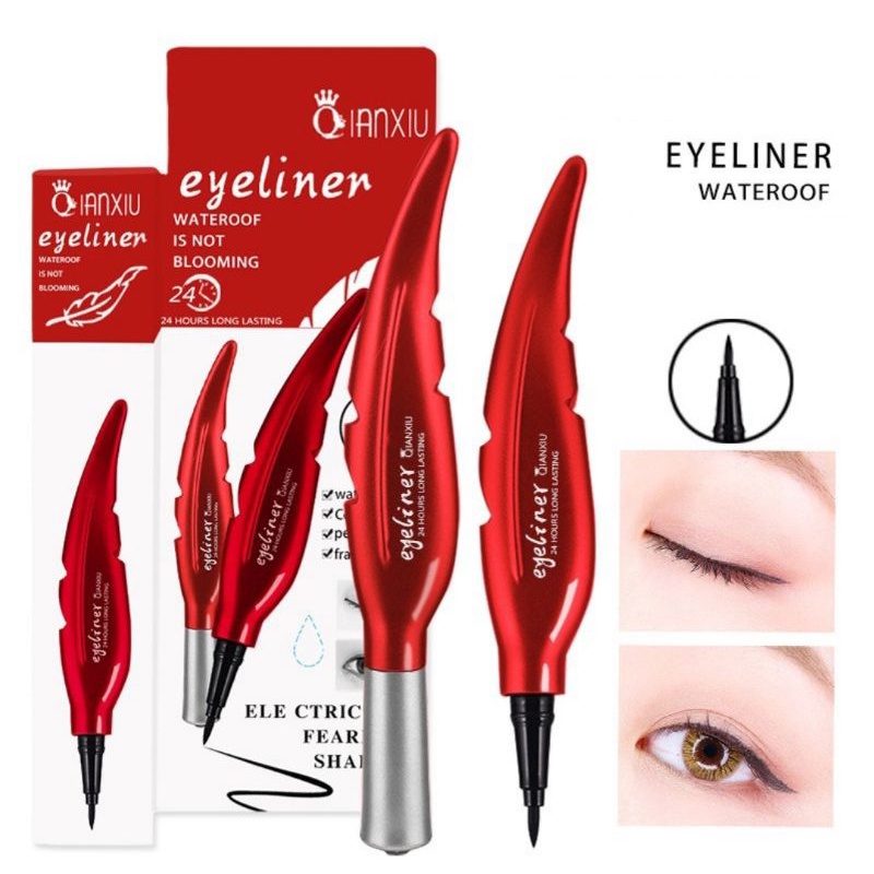 Eyeliner daun QIANXIU WATERPROOF / eyeliner Wehebeauty