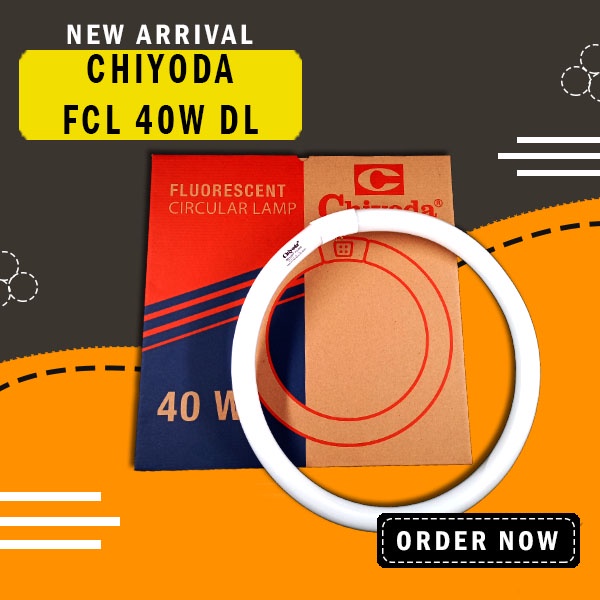 LAMPU CHIYODA FCL NEON RING O LAMPU DONAT RING  40W DAYLIGHT PUTIH - MURAH HEMAT