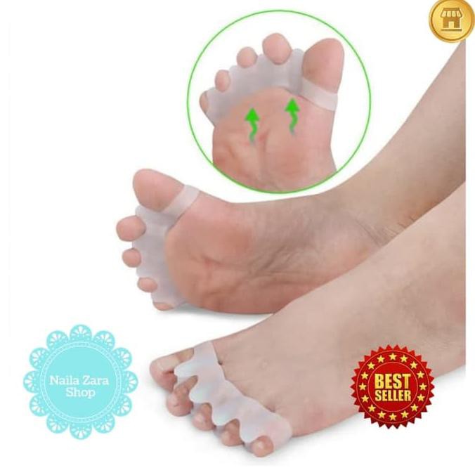 SILIKON PEMISAH 5 JARI KAKI SILICONE TERAPI BUNION TERAPI
