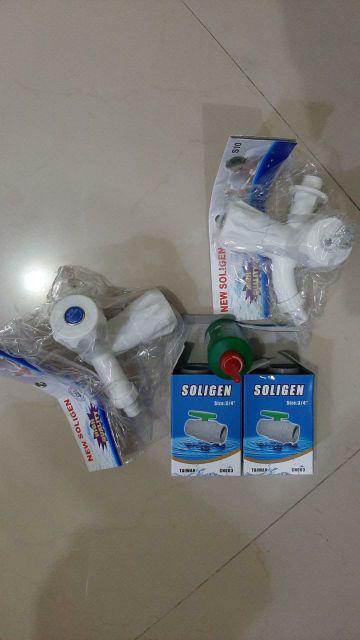 Stop Kran 3/4 Inch Soligen Pvc Bagus - Stop Kran Plastik - Ballvalve Pvc Murah - Ballvalve Soligen