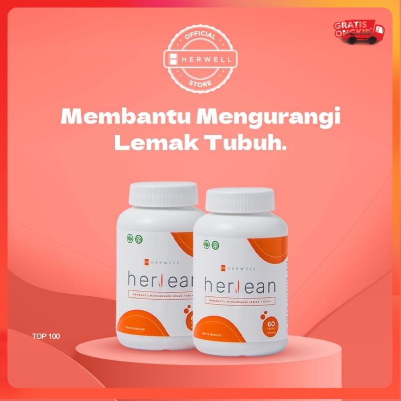 HERLEAN 1 BOX ISI 60 CAPS Herwell Tahan Lapar BPOM HALAL HERWEL ORI ORIGINAL OFFICIAL STORE DIET PELANGSING