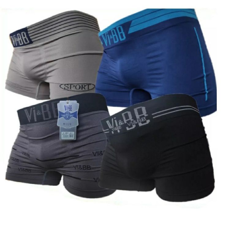 BOXER PREMIUM VIBB / VI&amp;BB KATUN M L XL XXL/ BAYAR DITEMPAT/ SEMPAK JUMBO /