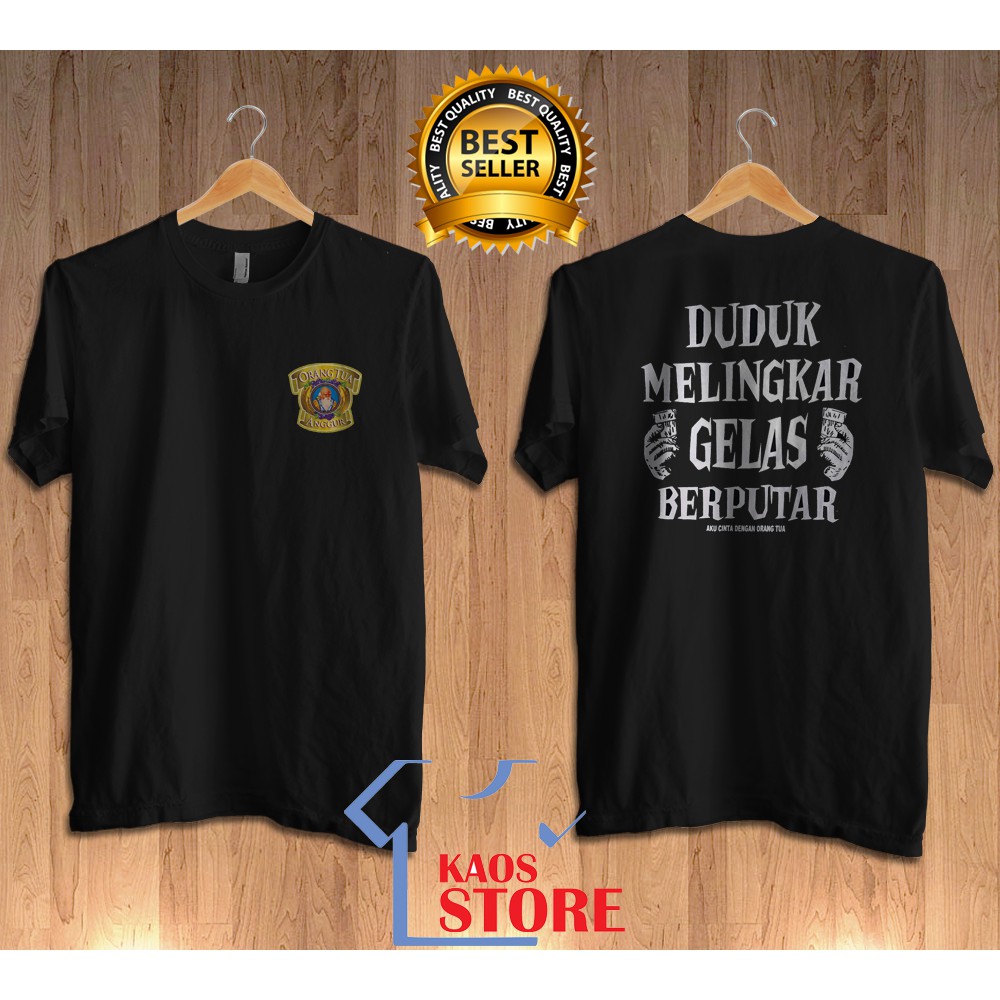 Jual KAOS TSHIRT BAJU ORANG TUA DUDUK MELINGKAR GELAS BERPUTAR ...