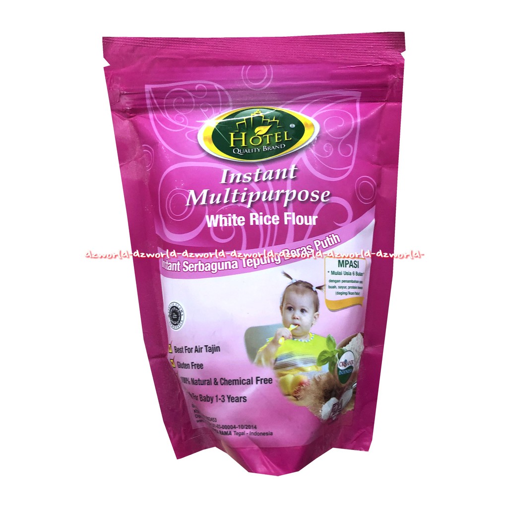 Hotel Instant Multipurpose Black Rice Flour Makanan Instant MPASI 120gr