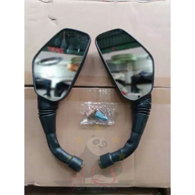 Spion Motor Variasi Model Pulsar Motif Karbon Motor Honda Dan Yamaha Free Sambungan Spion Merek Akai Cocok Untuk Motor Nmax Aerox155 Lexi Pcx150 Vario150 Mio Scoopy Vixion