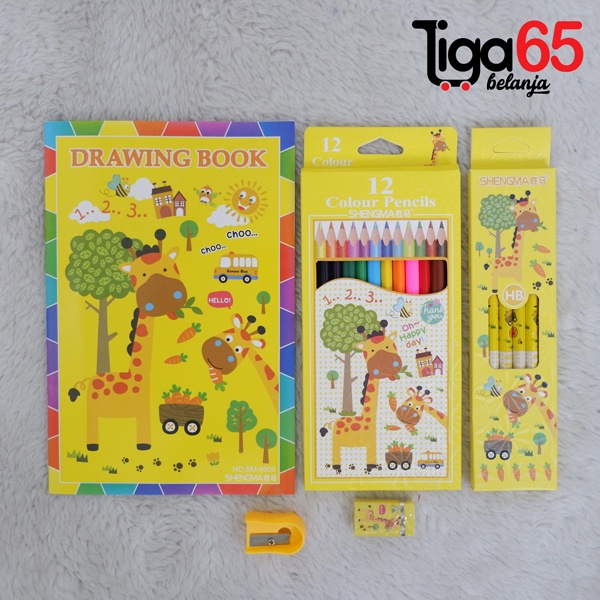 365 STATIONERY SET #40976 Buku &amp; Alat Tulis Anak / Karakter Fancy Gambar Lucu