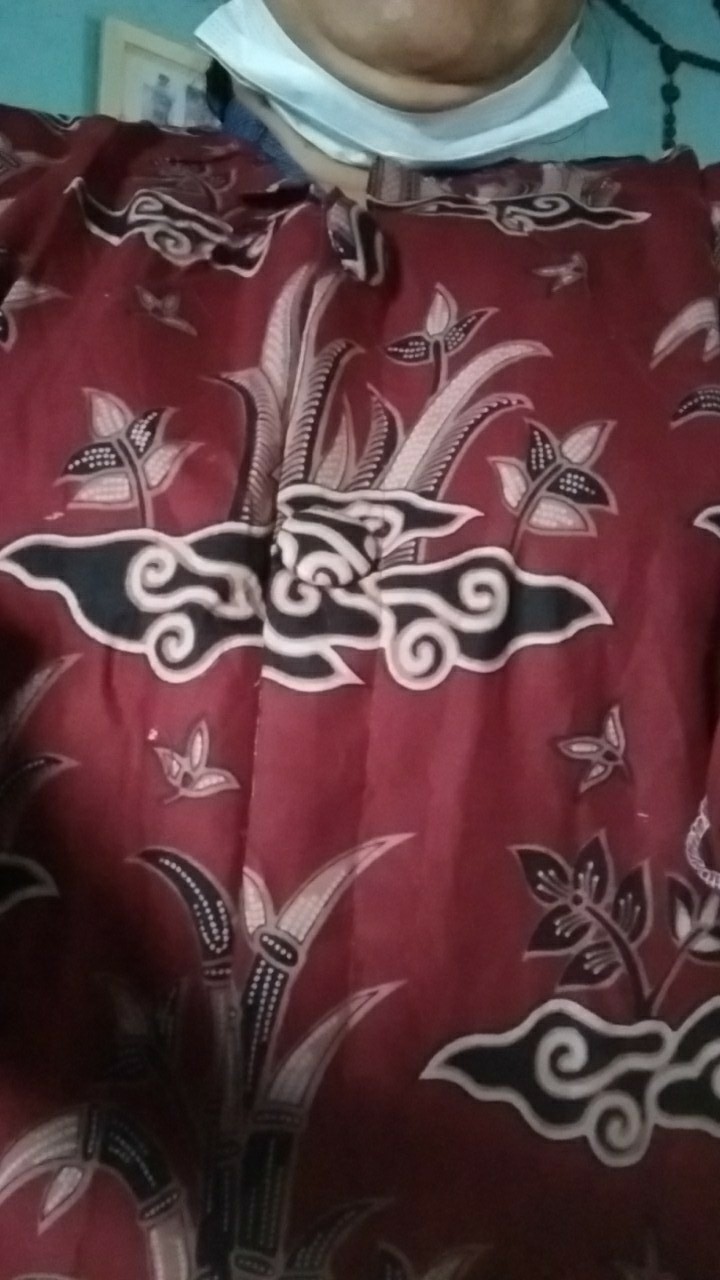 Set Batik Tradisional Couple Tunik Batik-blouse Batik-kemeja Batik Pria Motif Bambu Mega Mendung