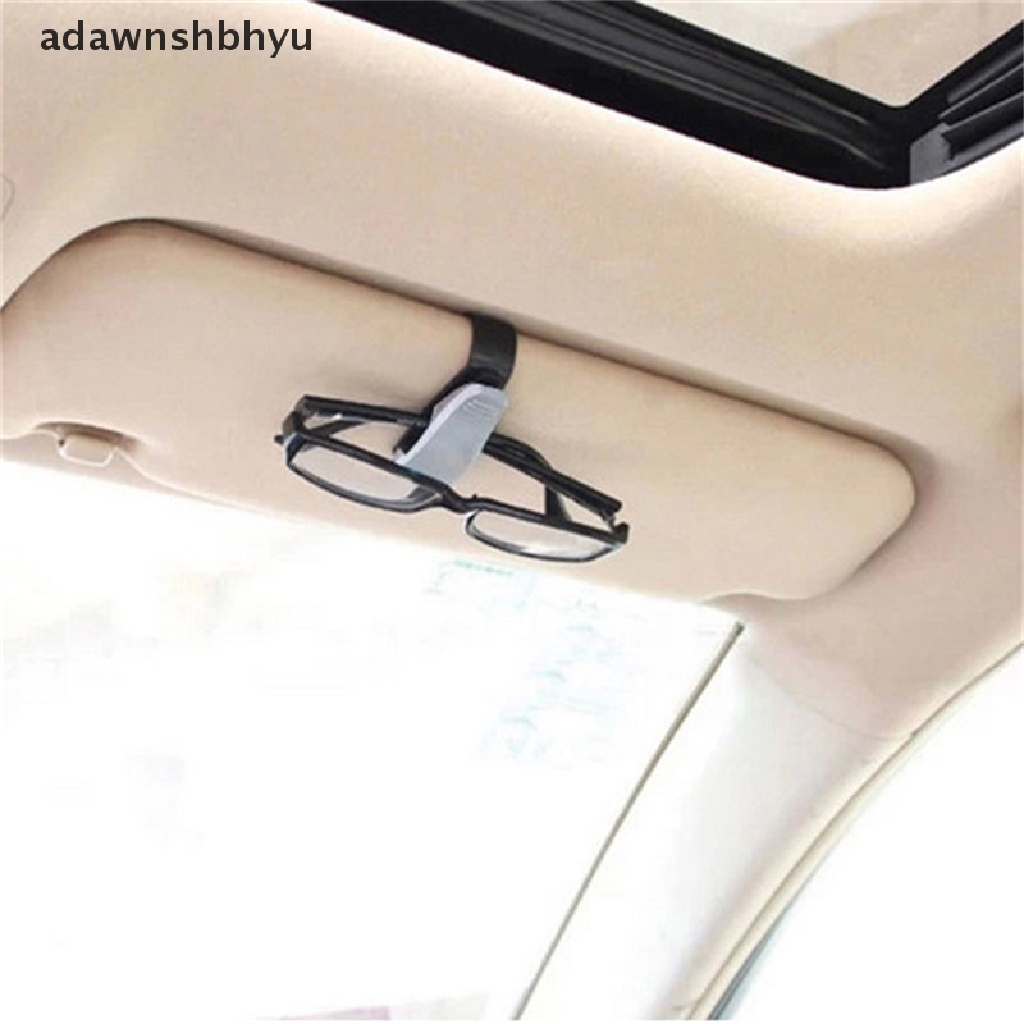 [adawnshbhyu] 1x Fashion Mobil Kendaraan Sun Visor Sunglasses Kacamata Mata Kartu Pen Holder Klip Mobil