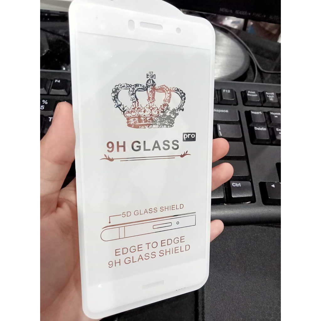 KOREAN Tempered Glass Huawei Y7 Prime 5.5 inchi FULL SCREEN Guard FULL GLUE Anti Gores Kaca