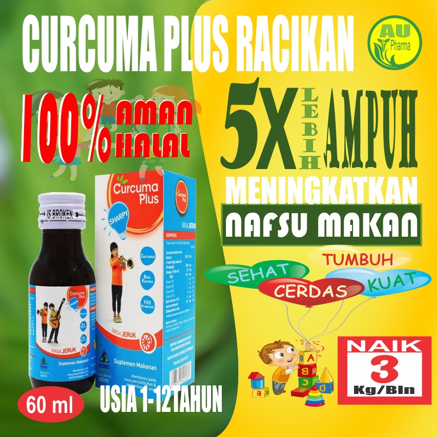 Curcuma Racikan Penggemuk Badan Obat Gemuk Alami Plus Penambah  Berat Badan Nafsu Makan