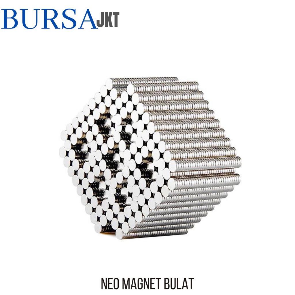 STRONG MAGNET NEODYMIUM NdFeB N50 BULAT KOIN SUPER KUAT