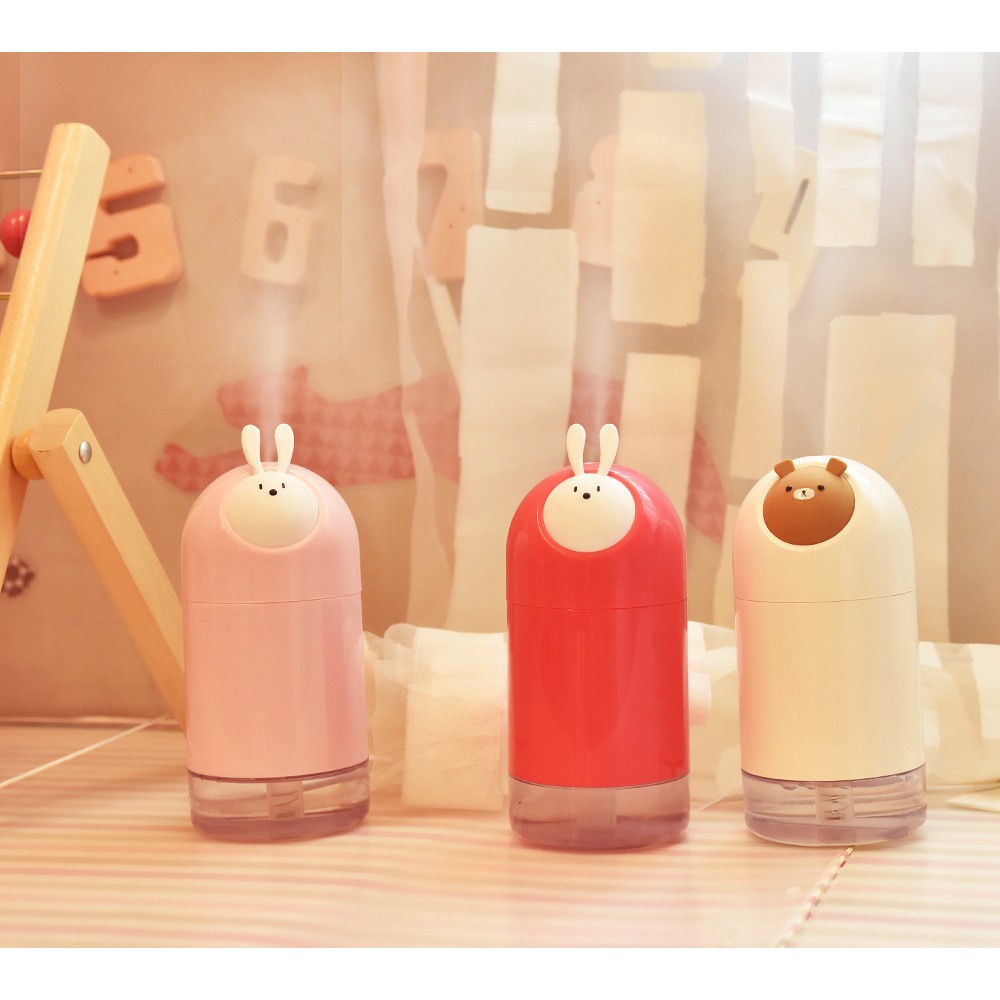 Bunny Brown Humidifier Purifier Diffuser Aromatherapy USB Portable Pelembab dan Penjernih Udara