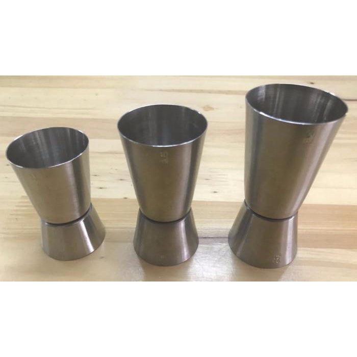 Sendok Stainless Steel Measurement Cup / Zigger / Ziger Takar 25 Cc & 50 Cc