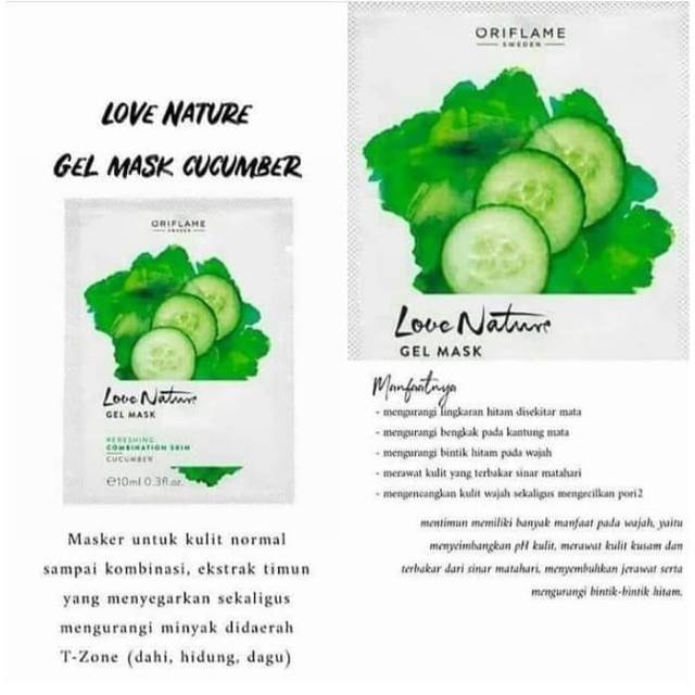 Diskon 43 Love Nature Face Mask Masker Kulit Kering Berjerawat Berminyak Kulit Kombinasi Komedo Indonesia