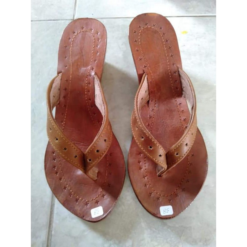 Custom Sandal Kulit Wanita Bigsize Jumbo