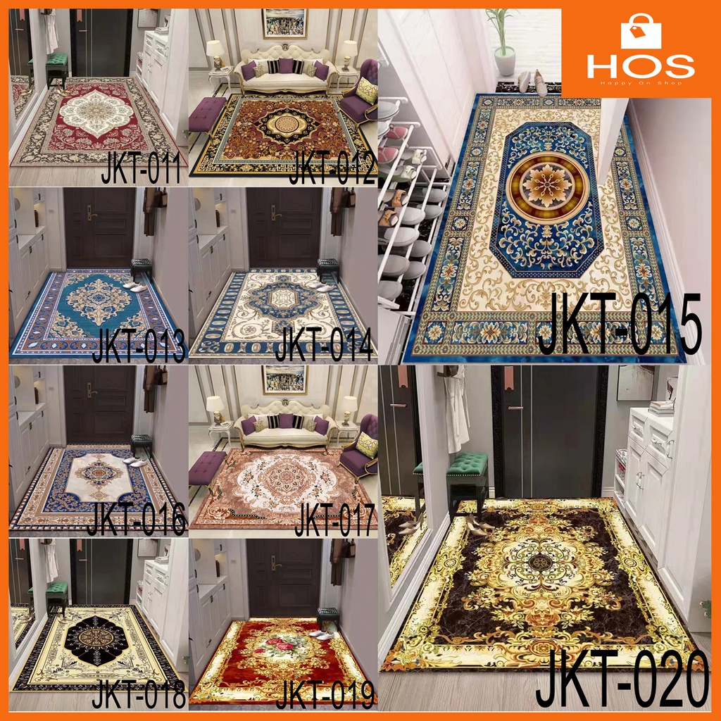 KARPET LANTAI TURKEY MOTIF BARU UK 140x200cm ANTI SLIP Happyonshop