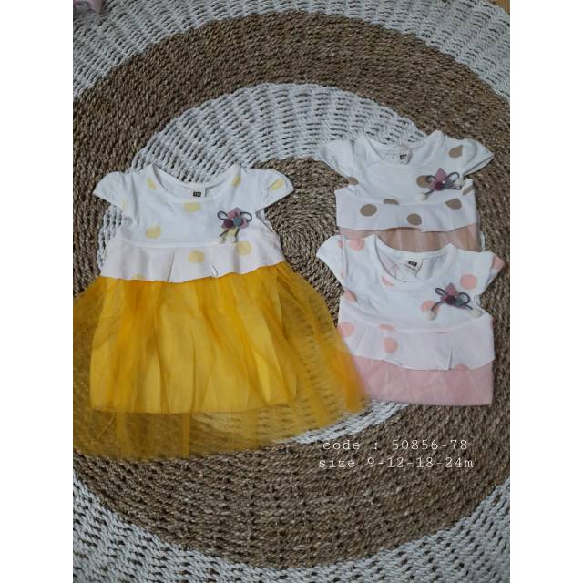 Tutu Ribbon Dress Impor Anak Perempuan