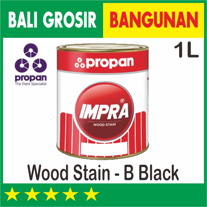 B BLACK PROPAN IMPRA WOOD STAIN WOODSTAIN WS 162 1 LITER