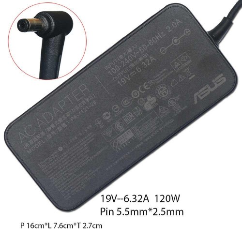 Asus ROG - Charger Laptop Asus 19v 6.32A GL552VW GL553 GL553VD GL553V GL553VE GL552V Free Kabel Power