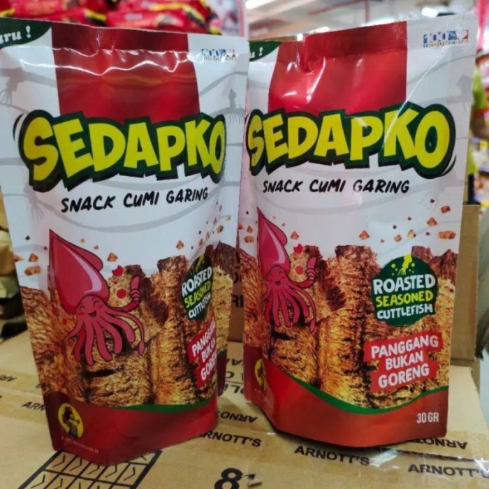 [NEW] Sedapko Snack Cumi Garing Roasted Squid 30gr Snek Seasoned Cuttlefish / Juhi Siap Makan