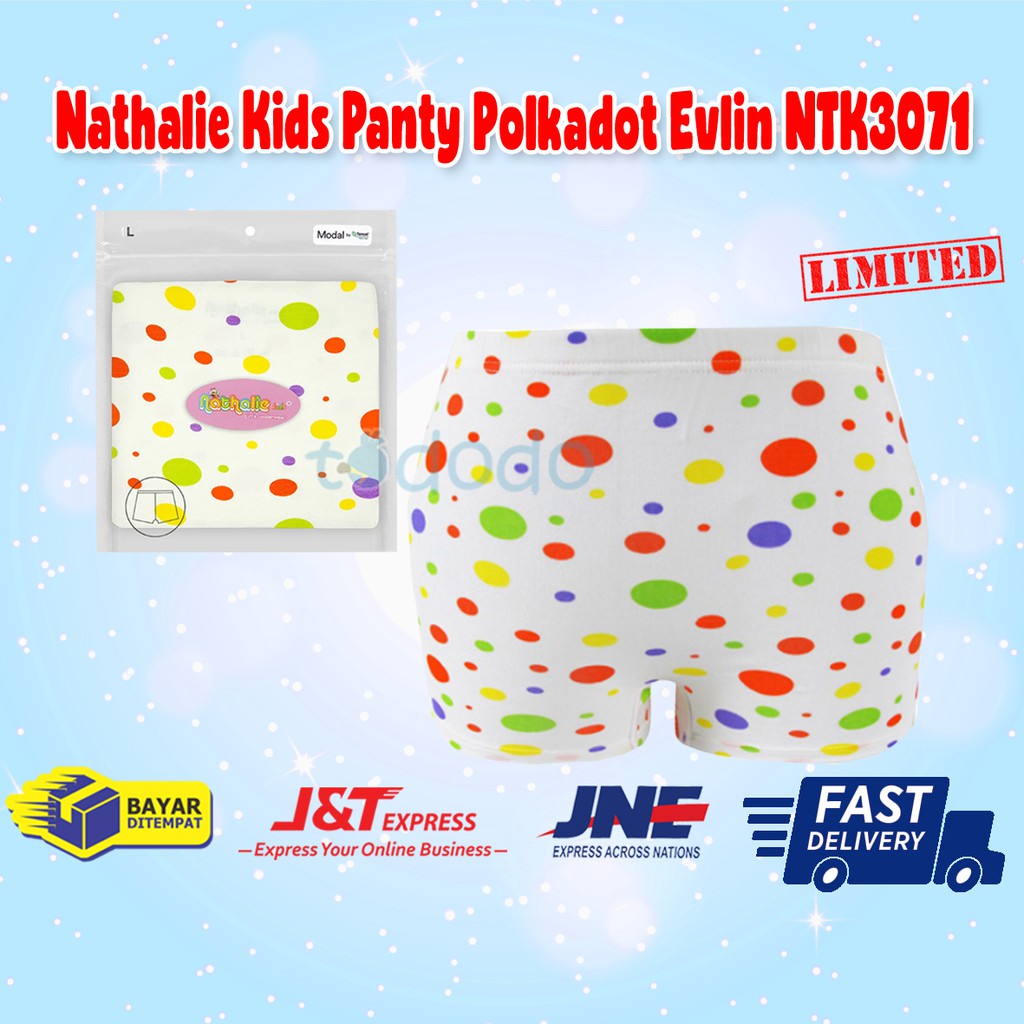 Nathalie Kids Panty Polkadot Evlin NTK3071 / Celana Dalam Anak