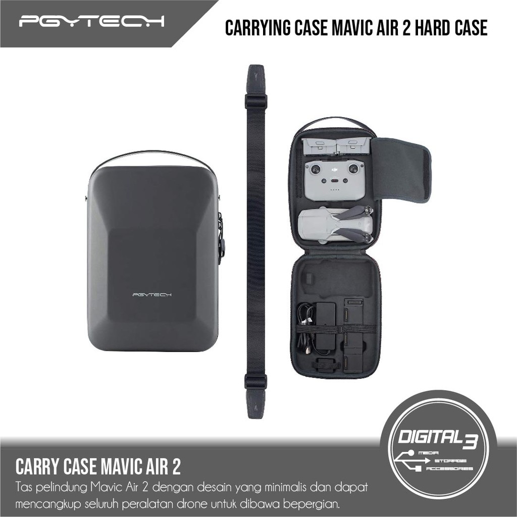 Jual Pgytech DJI Mavic Air 2/2S Hard Shell Carrying Case Tas Carry Bag