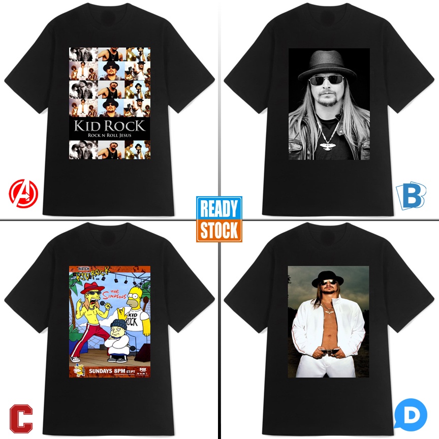 Kaos Kid Rock Tshirt Casual Bahan Katun