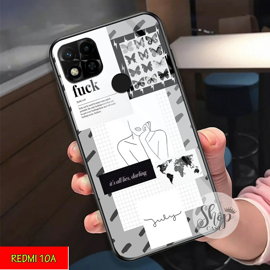 Softcase Glass Redmi 10A - Case Redmi 10A - Case Lucu - case Redmi 10A - kesing Redmi 10A - softcase
