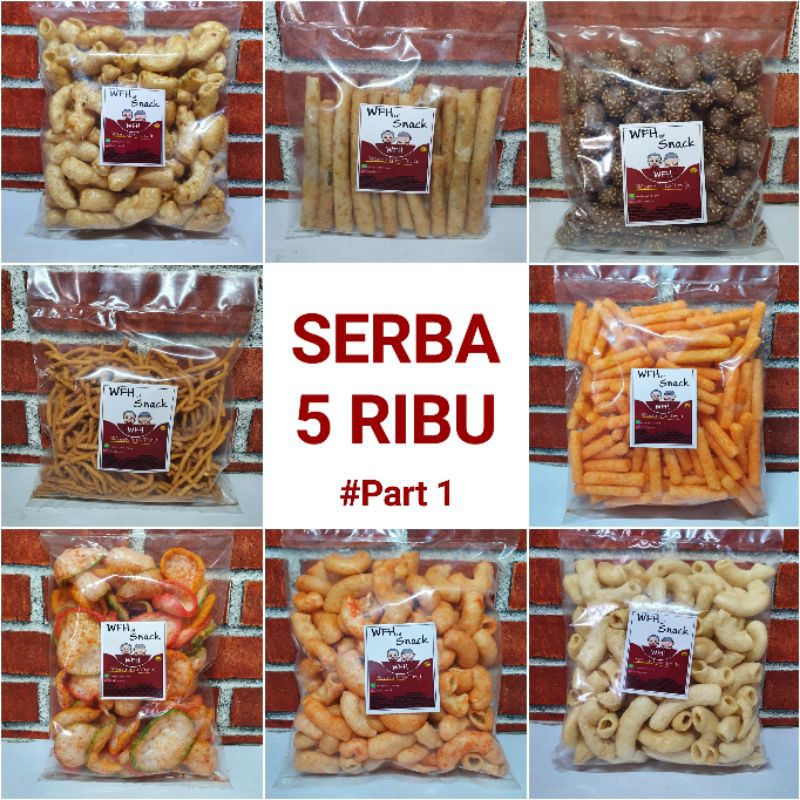 

SNACK CEMILAN WFH SNACK PART 4 SERBA 5 RIBU TERMURAH ENAK HALAL KERIPIK KERUPUK KUE PEDAS MANIS