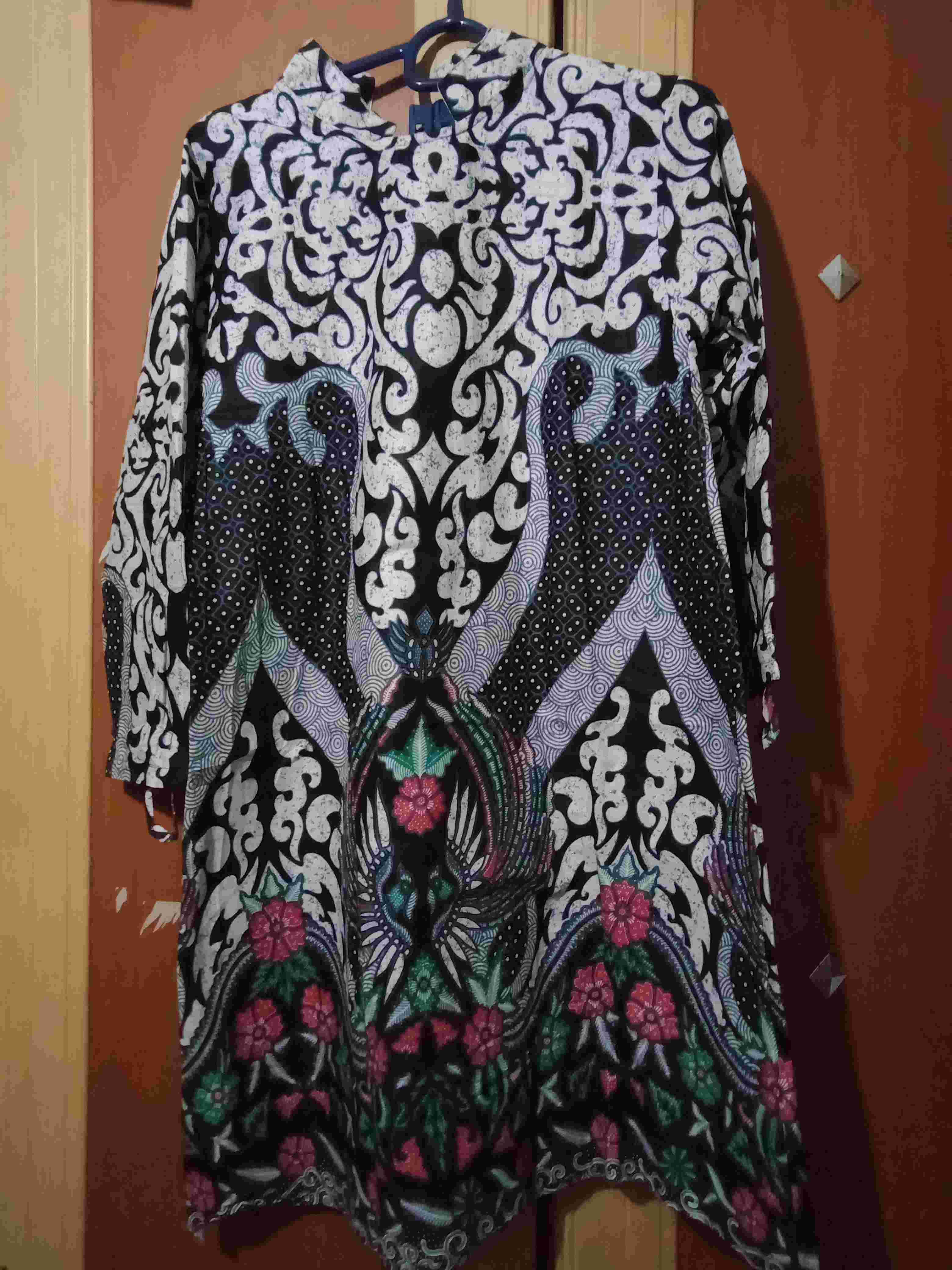 Tunik Batik Wanita Modern Terbaru Jumbo M L Xl Xxl Atasan Batik Wanita Seragam Murah Riskymabatik
