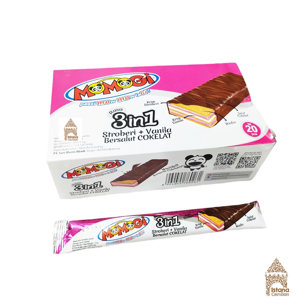 Momogi Wafer 3in1 PACK (isi 20 pcs)