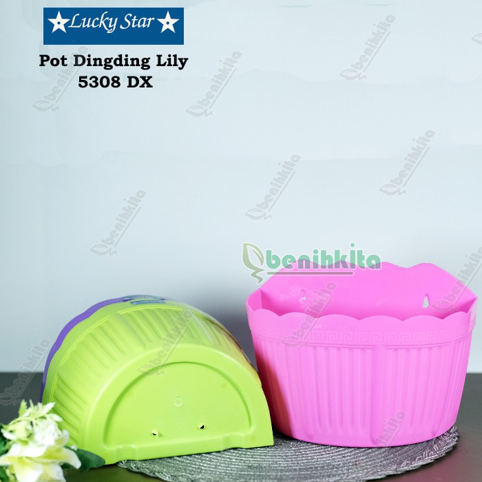 Pot Tanaman-Bunga Dingding/Tempel Lily 5308-DX (Lucky Star)