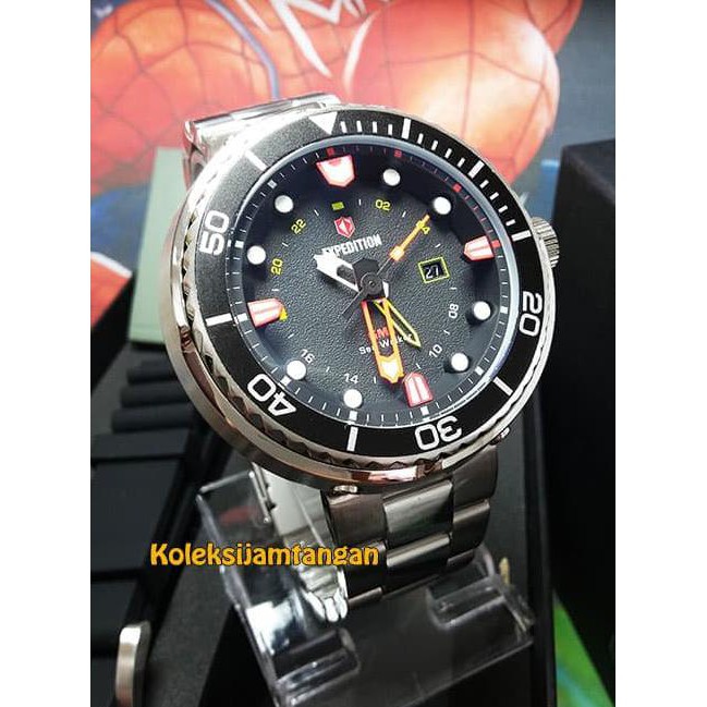 Jam Tangan Pria Expedition 6727 Silver Hitam Original Murah R94 Premium Harga Grosir