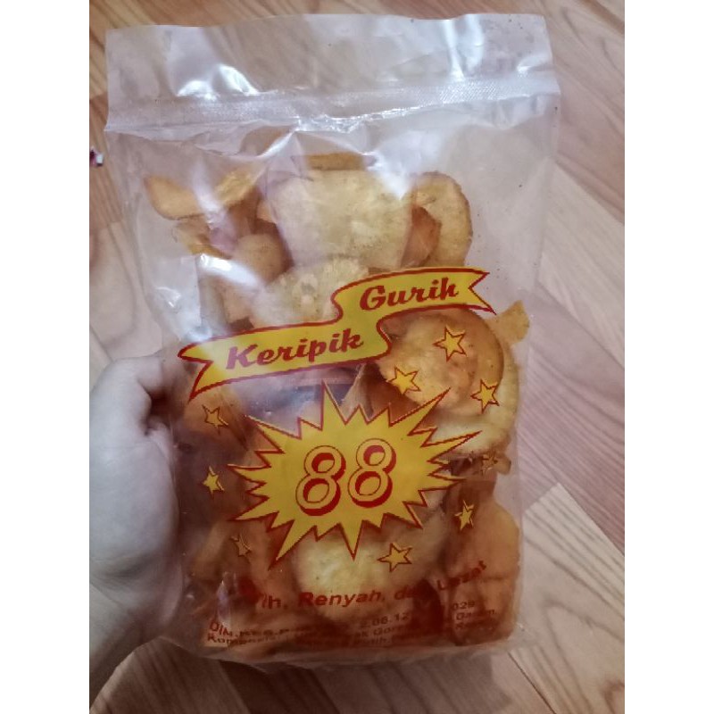 

Keripik cap 88 Ubi Pedas