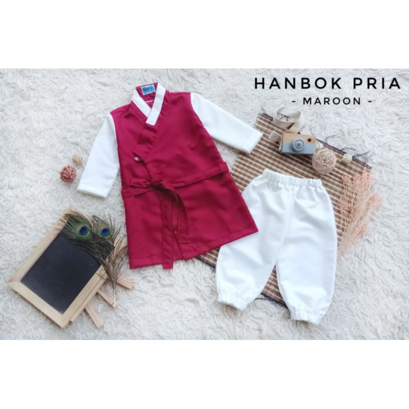 Hanbok Korea Anak Laki Laki Baju Adat Korea Kostum Anak